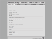 Tablet Screenshot of parrhesiajournal.org